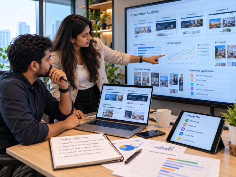 Best digital marketing agency in Hadapsar analysing competitors before a campaign